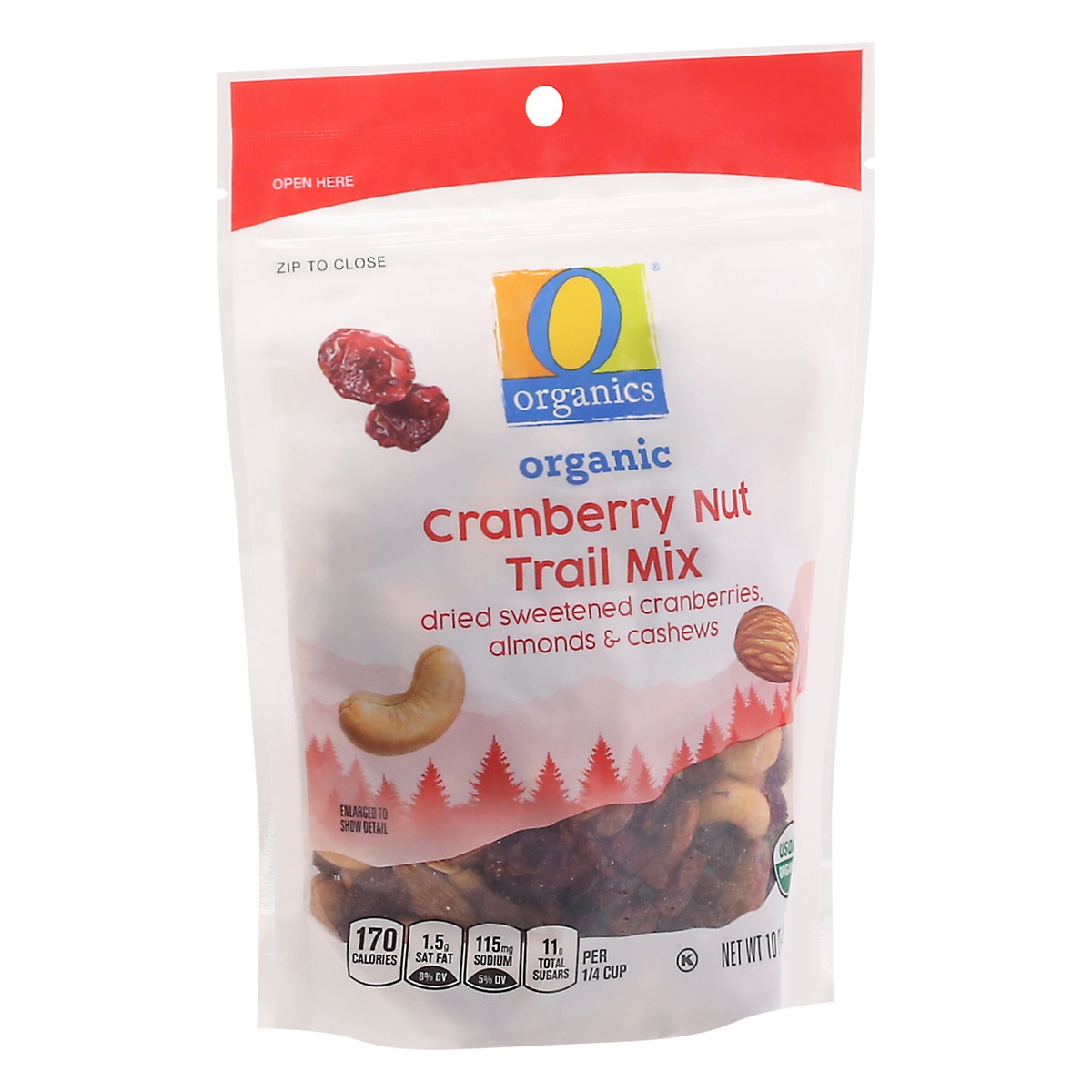 slide 2 of 9, O Orgnc Trail Mix Cranberry Nut, 