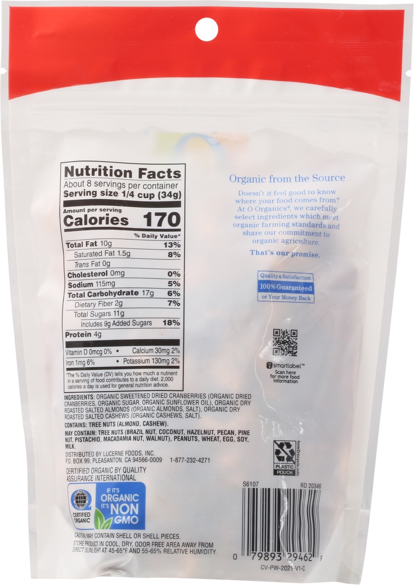 slide 4 of 9, O Orgnc Trail Mix Cranberry Nut, 