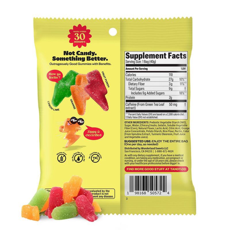 slide 3 of 8, Tandy Energy Bursts Gummy Supplement - 1.41oz, 1.41 oz