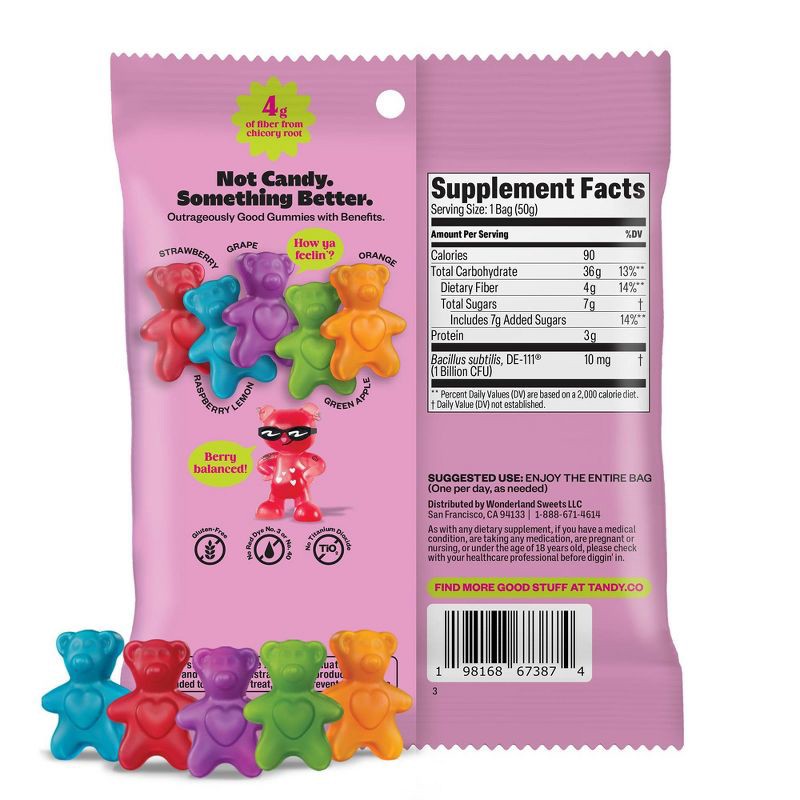 slide 2 of 8, Tandy Belly Bears Fresh Fruit Medley Gummy Supplements - 1.76oz, 1.76 oz