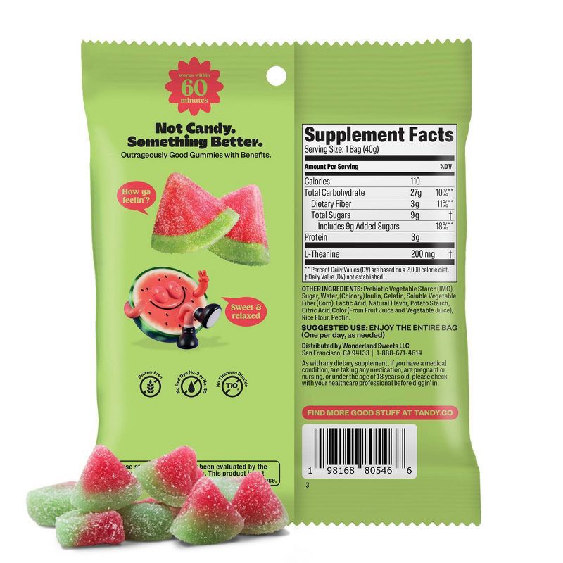 slide 4 of 8, Tandy Mellow Melons Gummy Supplement - 1.41oz, 1.41 oz