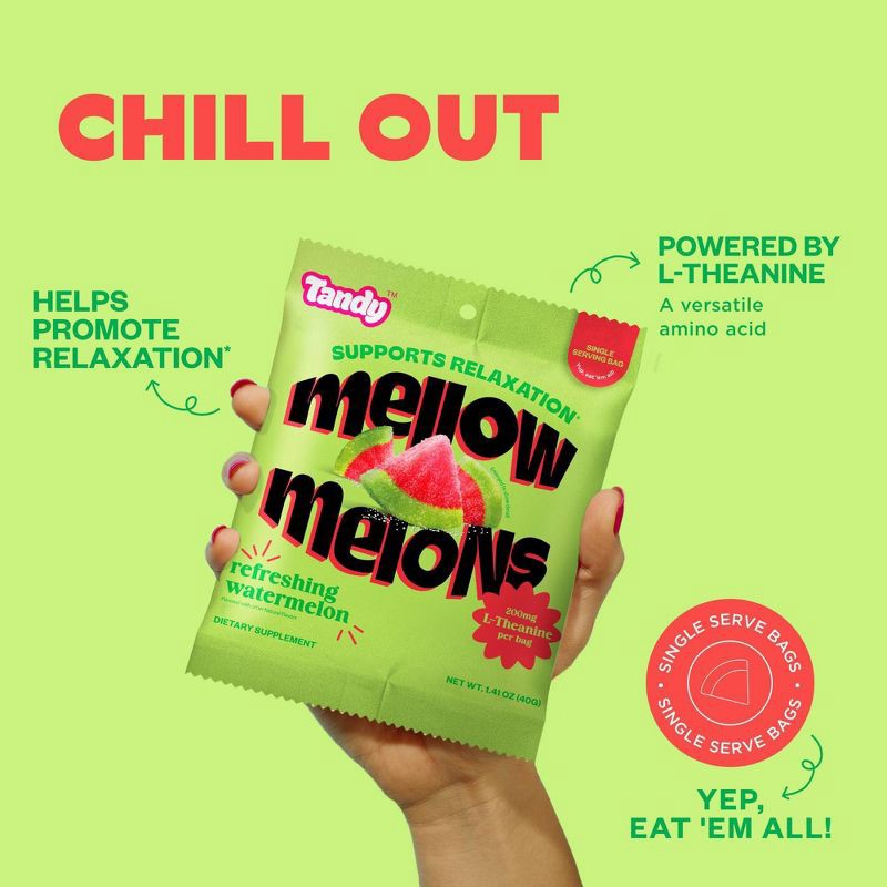 slide 6 of 8, Tandy Mellow Melons Gummy Supplement - 1.41oz, 1.41 oz