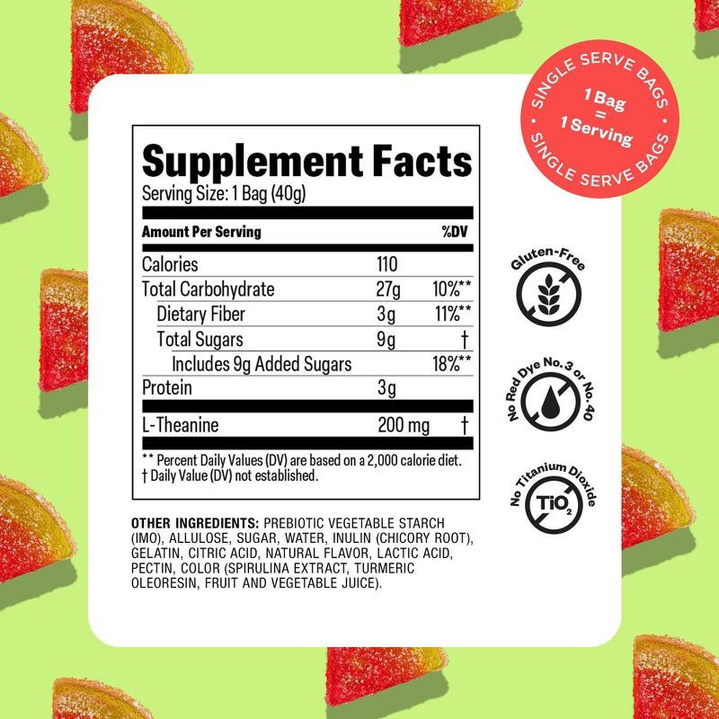 slide 8 of 8, Tandy Mellow Melons Gummy Supplement - 1.41oz, 1.41 oz