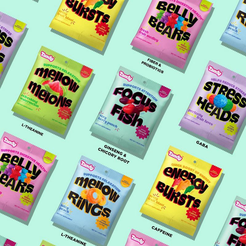 slide 8 of 8, Tandy Focus Fish Very Berry Punch Gummy Supplements - 1.76oz, 1.76 oz