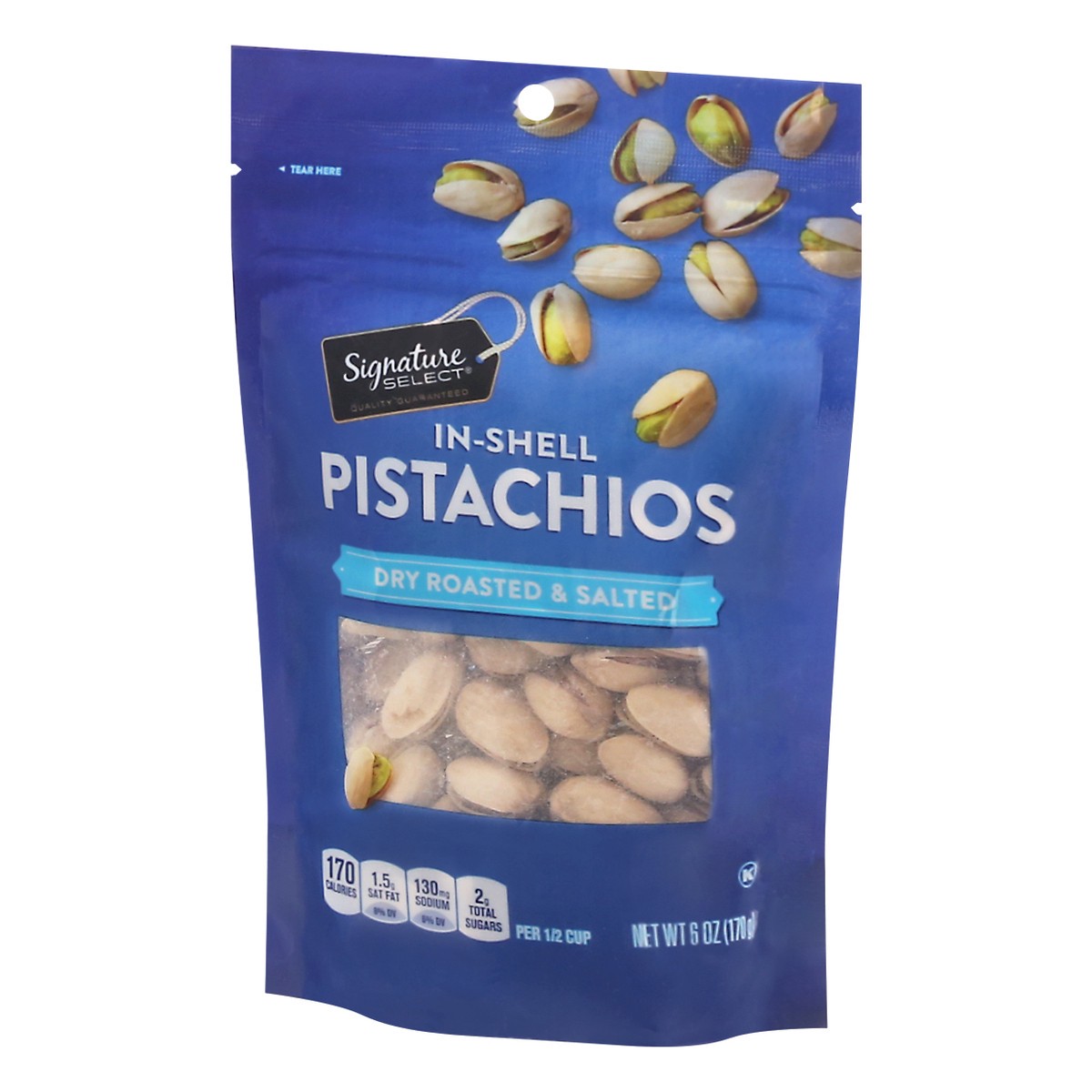 slide 3 of 9, Signature Select In-Shell Dry Roasted & Salted Pistachios 6 oz, 