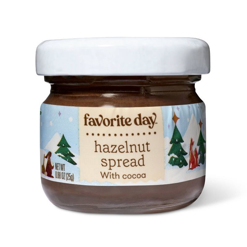 slide 1 of 4, Christmas Hazelnut Spread with Cocoa - 0.88oz - Favorite Day™, 0.88 oz