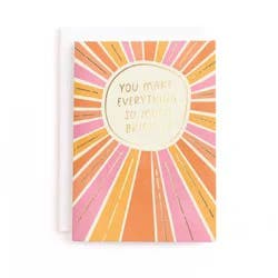 Minted Greeting Card - So Much Brighter