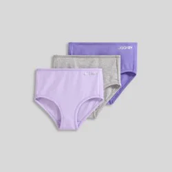 Jockey Generation™ Girls' 3pk Cotton Briefs Underwear - Gray/Purple XL