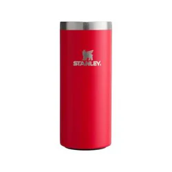 Stanley 10 oz Slim Stainless Steel All-Occasions Can Chiller Chili Pepper: Red Beverage Cozy, 6" Height, 2.5" Width