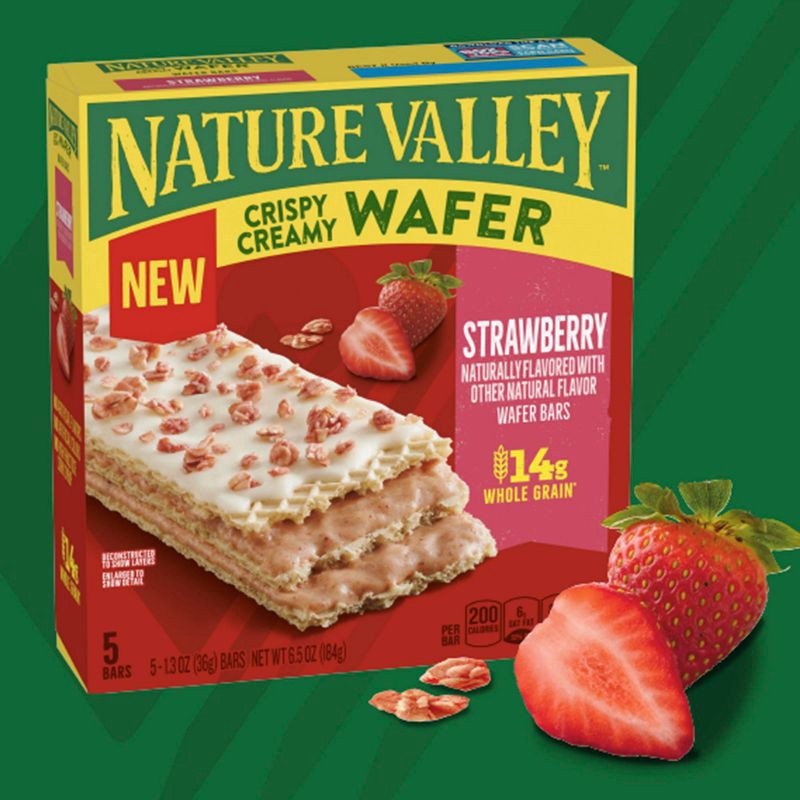 slide 2 of 7, Nature Valley Crispy Creamy Strawberry Bars - 6.5oz, 6.5 oz