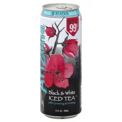 AriZona Black & White Iced Tea with Ginseng and Honey- 23 fl oz