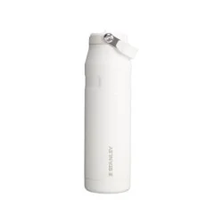 Stanley 36oz IceFlow Aerolight Stainless Steel Water Bottle with Flip Straw 2.0 - Frost: Portable Drinkware, Plastic Lid