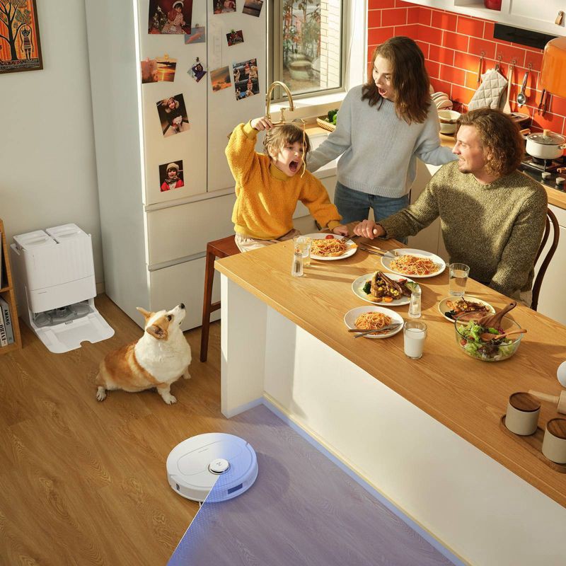 slide 9 of 17, Roborock Qrevo Pro Robot Vacuum and Mop with FlexiArm Edge Mopping, Dynamic Hot Water Re-Wash and Re-Mop and 7,000 Pa Suction, 1 ct