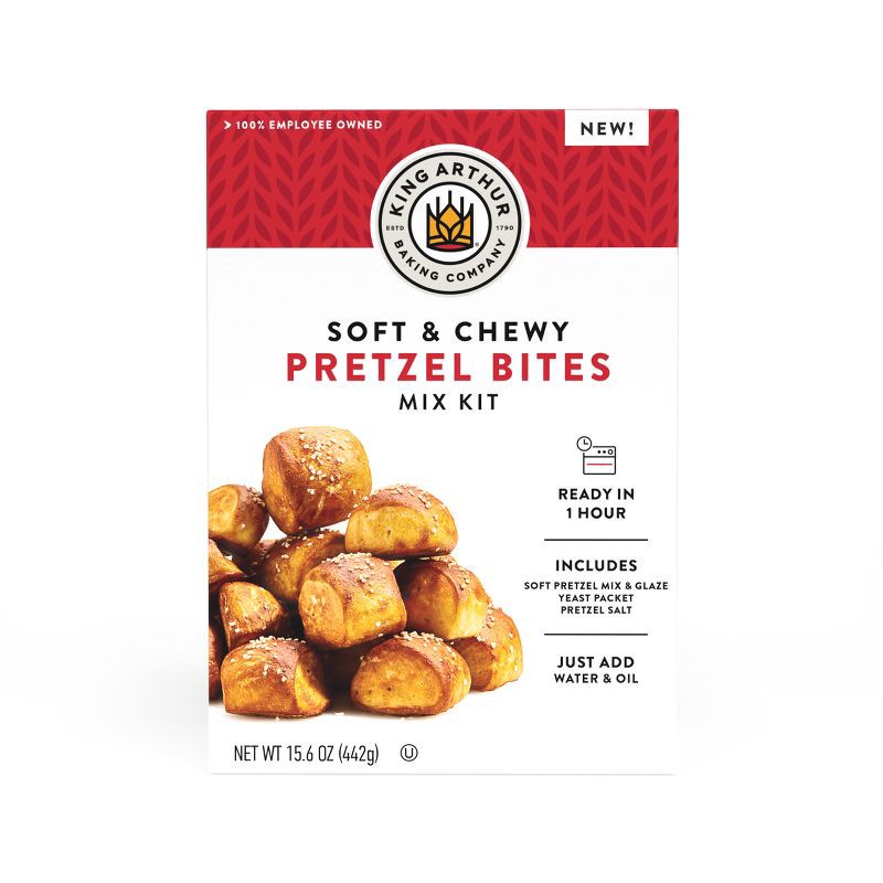 slide 7 of 8, King Arthur Soft & Chewy Pretzel Bites Mix Kit - 15.6oz, 15.6 oz