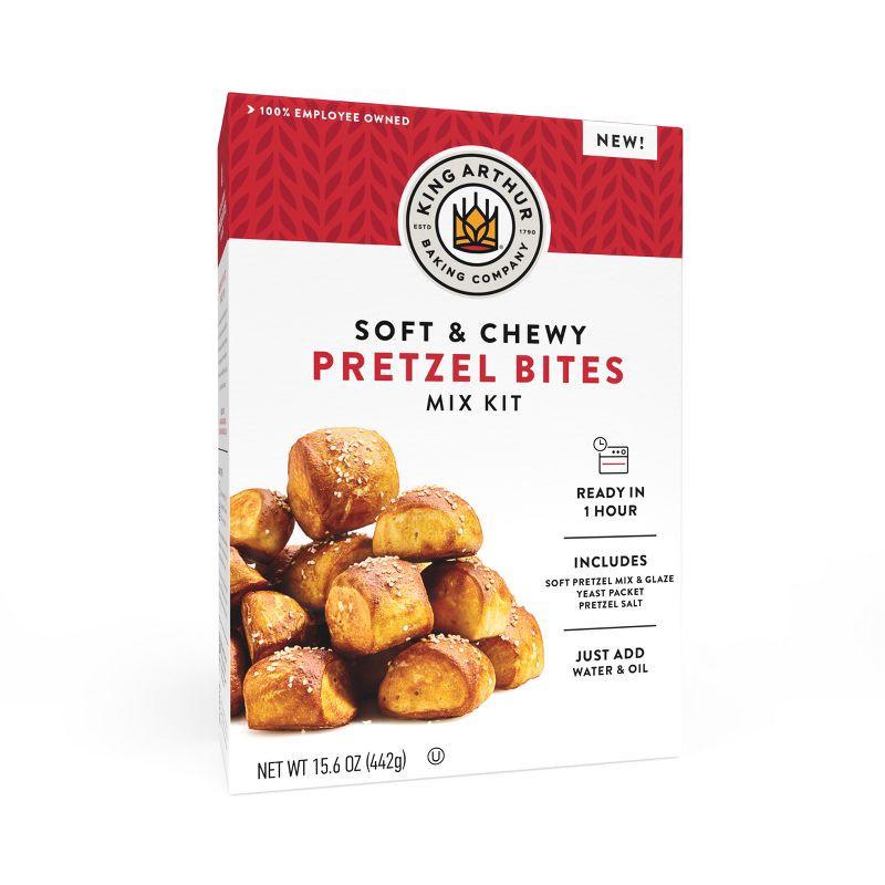 slide 8 of 8, King Arthur Soft & Chewy Pretzel Bites Mix Kit - 15.6oz, 15.6 oz