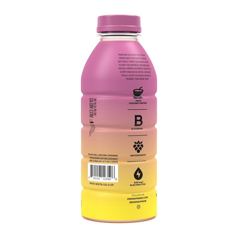 slide 2 of 4, Prime Hydration Strawberry Banana Sports Drink - 16.9 fl oz Bottle, 16.9 fl oz