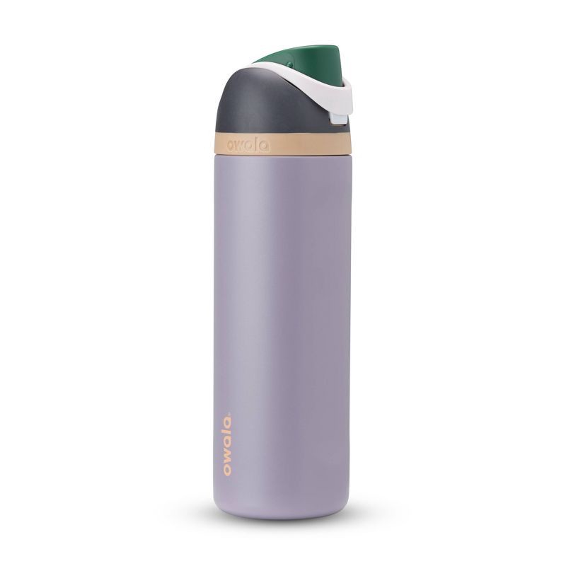 slide 1 of 5, Owala 24oz FreeSip Stainless Steel Water Bottle - Due North: Portable Drinkware, All Ages, 24 oz
