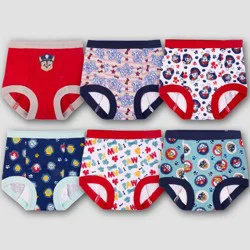 Toddler PAW Patrol 6pk Training Underwear - 2T: Figures Pattern, Classic Rise, Full Waistband Elastic