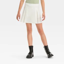 Girls' Pleated Skort - art class™ White M