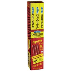 Hill Country Fare 6g Protein Smoked Meat Snack Sticks Value Pack - Original