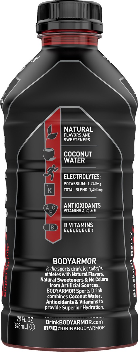 slide 7 of 7, BODYARMOR Blackout Berry Super Drink - 28 oz, 28 oz