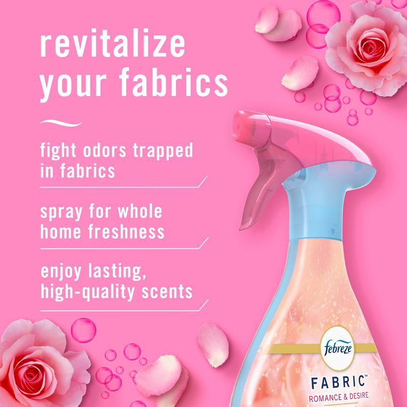 slide 3 of 12, Febreze Fabric Air Freshener - Romance & Desire - 23.6 fl oz, 23.6 fl oz