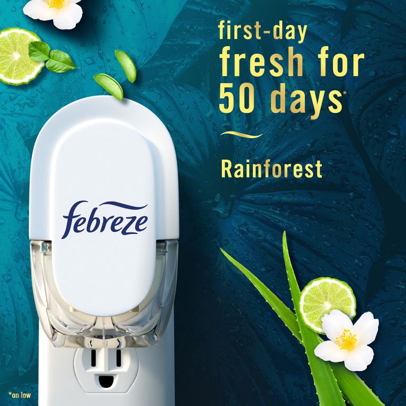 slide 4 of 12, Febreze Luxe Plug Dual Refill Air Freshener - Rainforest - 1.75 fl oz/2ct, 1.75 fl oz, 2 ct