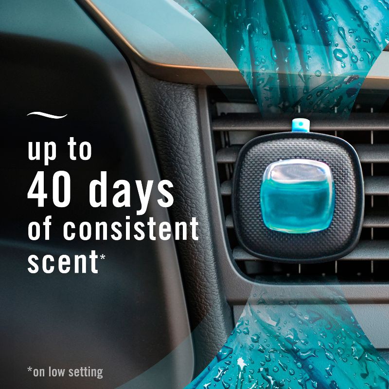 slide 5 of 12, Febreze Luxe Car Air Freshener - Rainforest - 0.14 fl oz/2ct, 0.14 fl oz, 2 ct