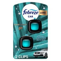 Febreze Luxe Car Air Freshener - Rainforest - 0.14 fl oz/2ct