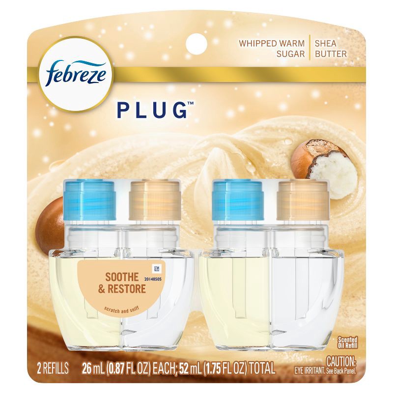 slide 2 of 13, Febreze Plug Dual Refill Air Freshener - Soothe & Restore - 1.75 fl oz/2ct, 1.75 fl oz, 2 ct