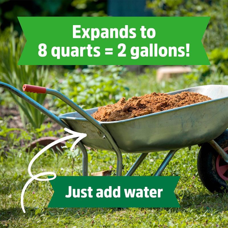 slide 3 of 9, Back to the Roots 8qt Organic Expanding Seed Starting Soil Premium 100% Coconut Coir, 8 qt