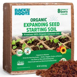 Back to the Roots 8qt Organic Expanding Seed Starting Soil Premium 100% Coconut Coir