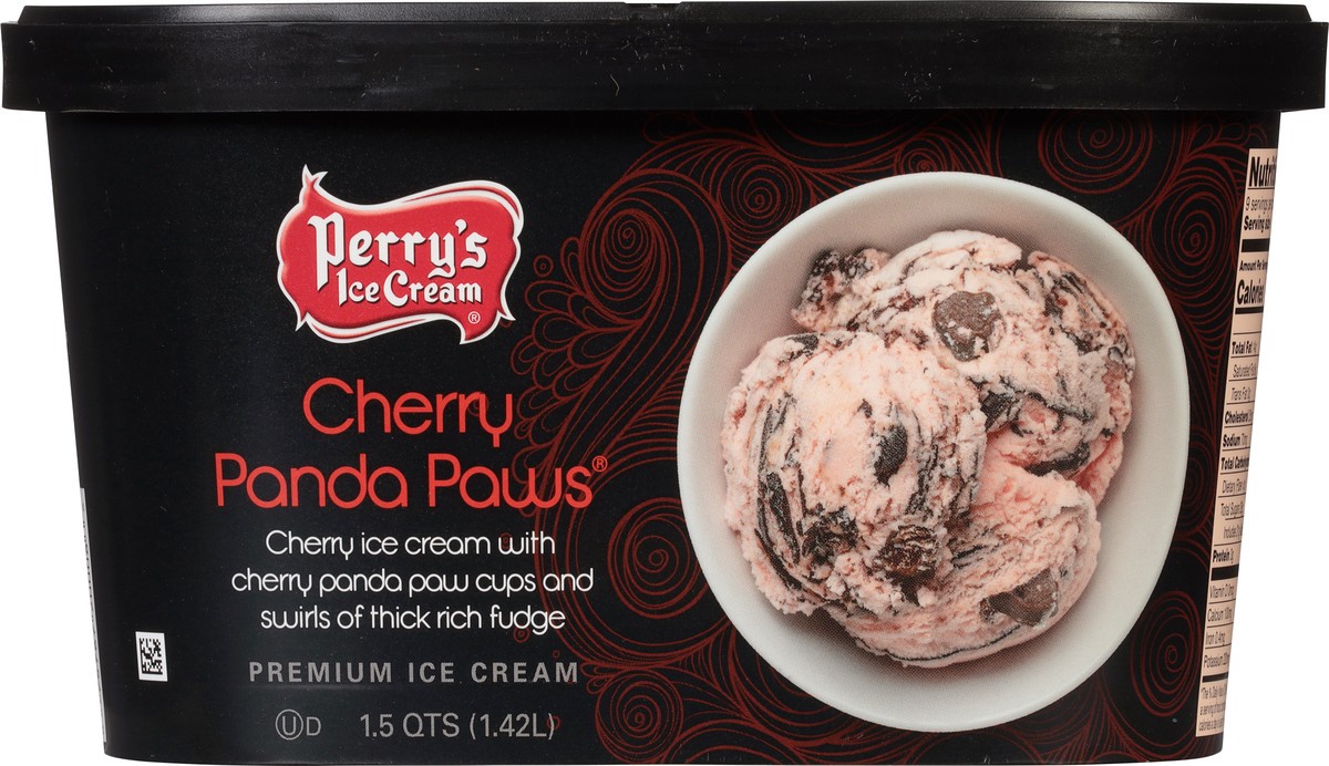 slide 9 of 9, Perry's Ice Cream Cherry Panda Paws Premium Ice Cream 1.5 qt, 1.5 qt