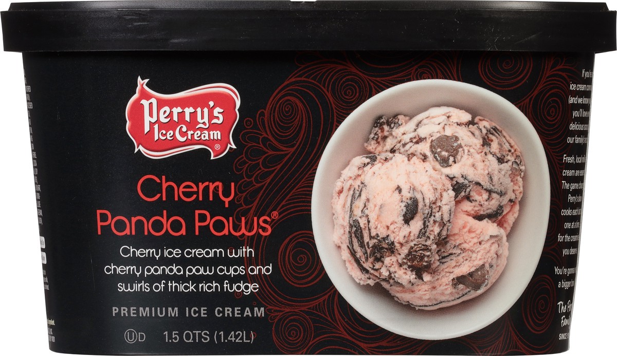 slide 2 of 9, Perry's Ice Cream Cherry Panda Paws Premium Ice Cream 1.5 qt, 1.5 qt