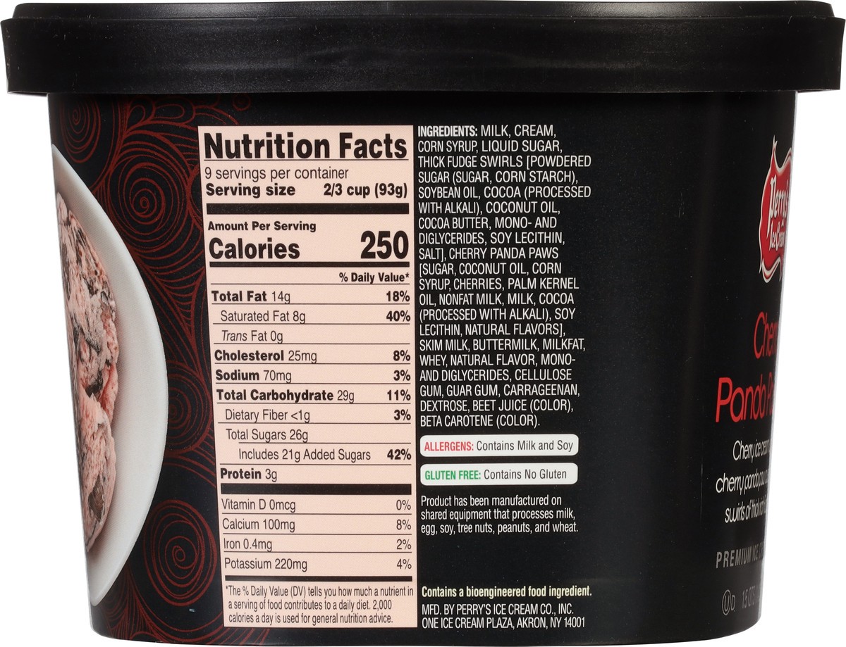 slide 4 of 9, Perry's Ice Cream Cherry Panda Paws Premium Ice Cream 1.5 qt, 1.5 qt