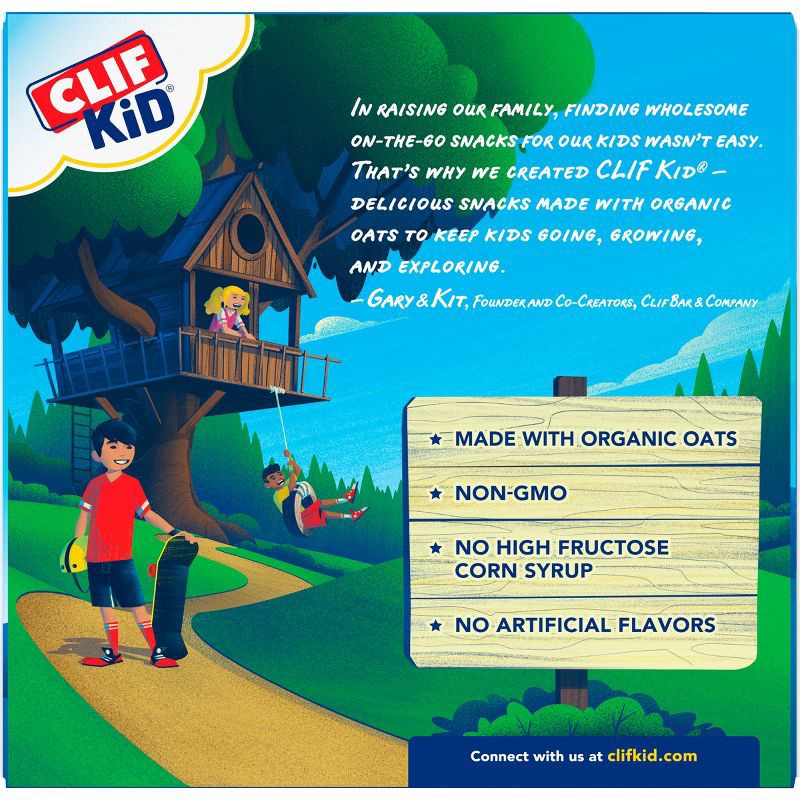 slide 4 of 5, CLIF ZBAR PROTEIN Clif Kid ZBAR Protein Organic Cookies 'N Crème Snack Bars - 6.35oz, 6.35 oz