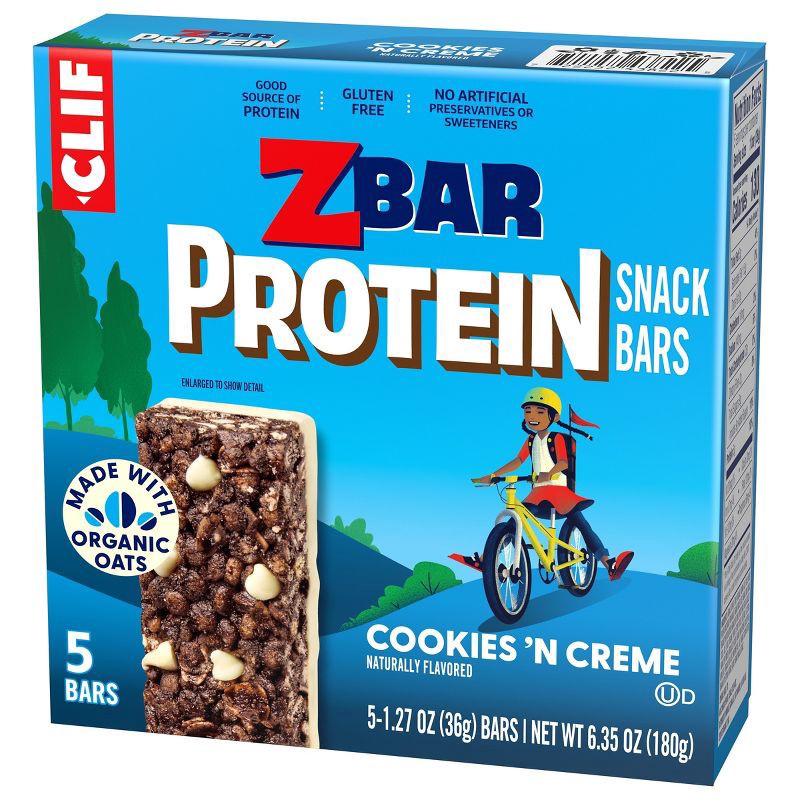 slide 6 of 17, Zbar Protein Cookies 'n Creme Granola Bars - 5g Protein - 6.35oz/5pk, 5 gram, 6.35 oz, 5 ct