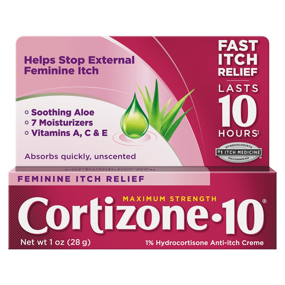 slide 3 of 12, Cortizone-10 Cortizone 10 Feminine Itch Relief Crème (1 Oz), 1 oz