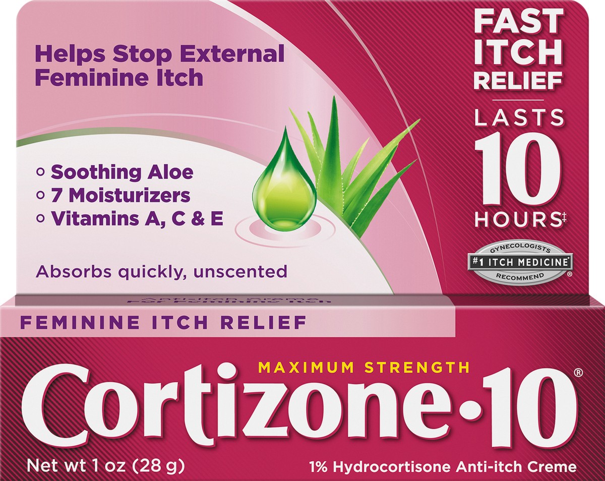 slide 8 of 12, Cortizone-10 Cortizone 10 Feminine Itch Relief Crème (1 Oz), 1 oz