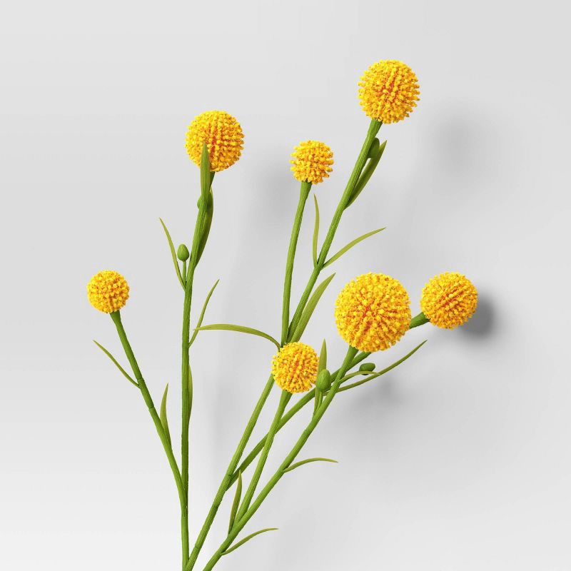 slide 3 of 3, Craspedia Mini Stem Yellow - Room Essentials™, 1 ct