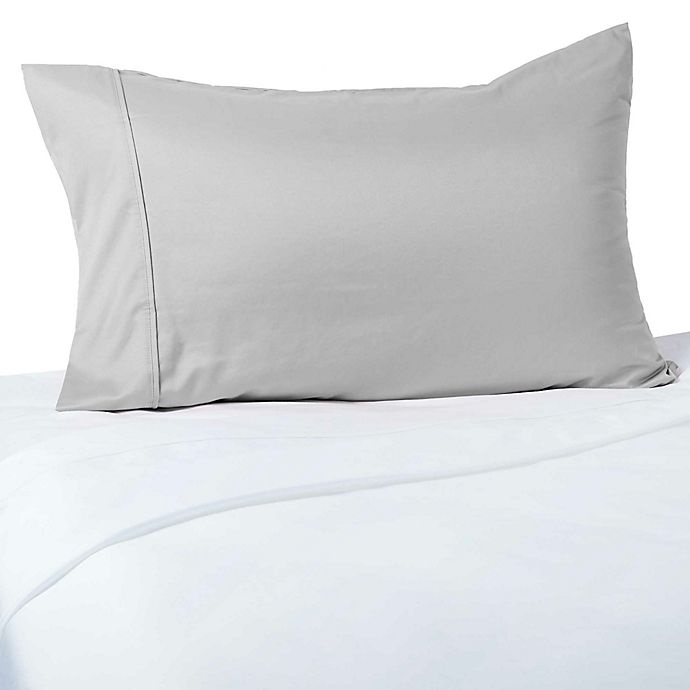slide 1 of 1, Brookstone BioSense 400-Thread-Count Charcoal-Infused Standard/Queen Pillowcase - Nickel, 1 ct