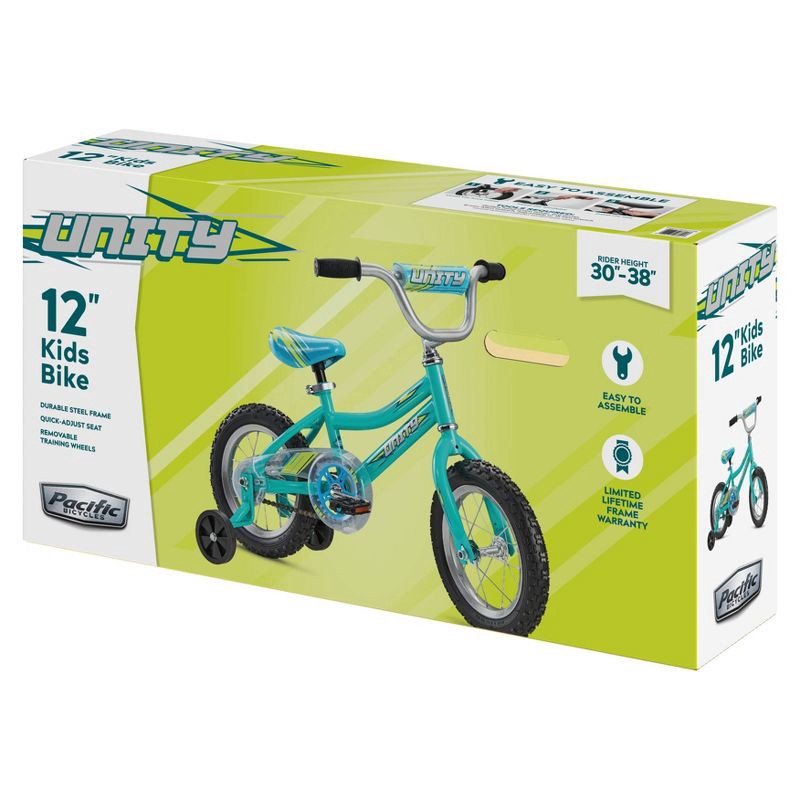slide 7 of 12, Pacific Unisex Unity 12" Kids' Bike - Teal Blue, 1 ct