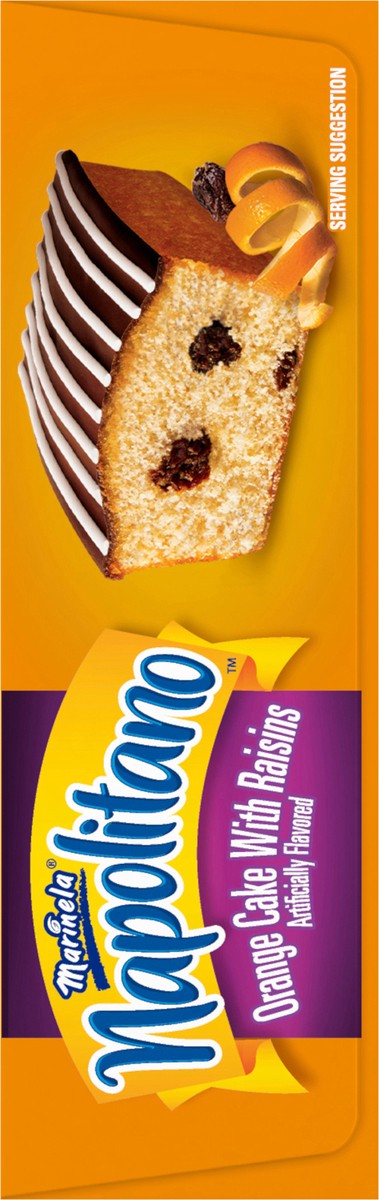 slide 7 of 7, Marinela Napolitano Orange Cake with Raisins, 5 packs, Snack Cakes, 12.35 oz Box, 5 ct