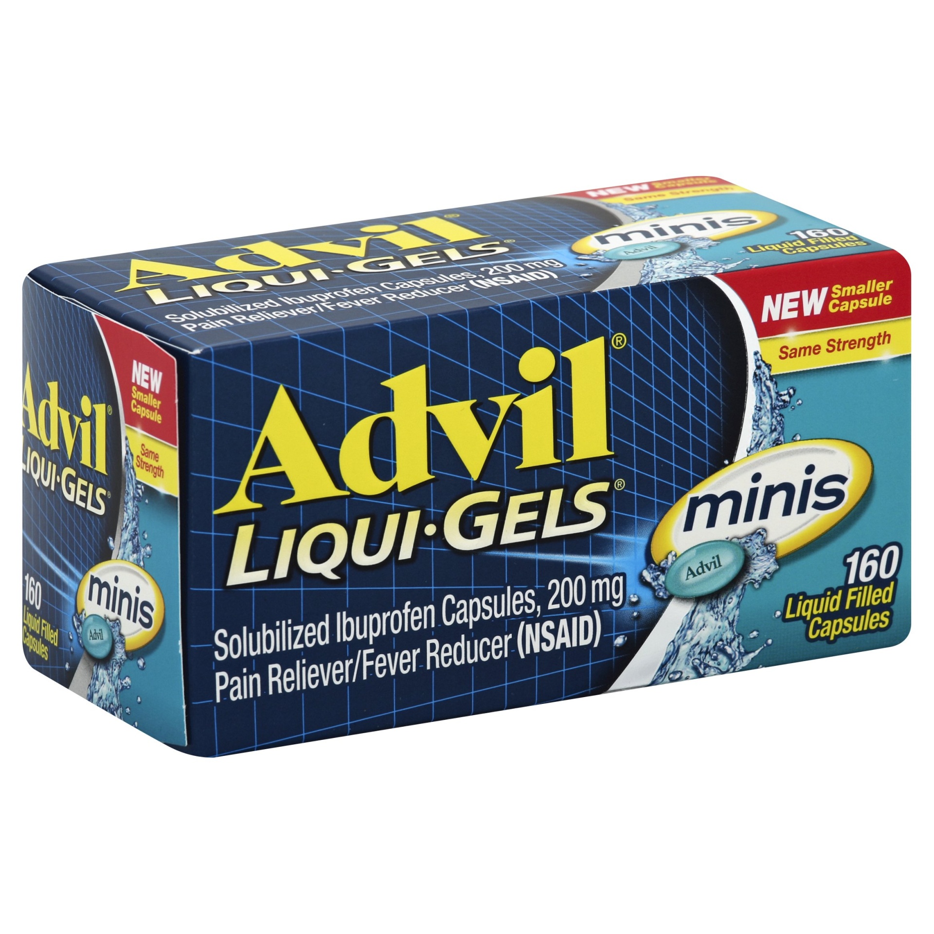 Advil LiquiGel Minis Pain Reliever & Fever Reducer Gelcaps Ibuprofen
