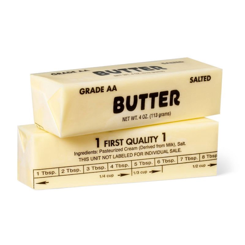 slide 2 of 3, Signature European Style Salted Butter - 8oz - Good & Gather™, 8 oz