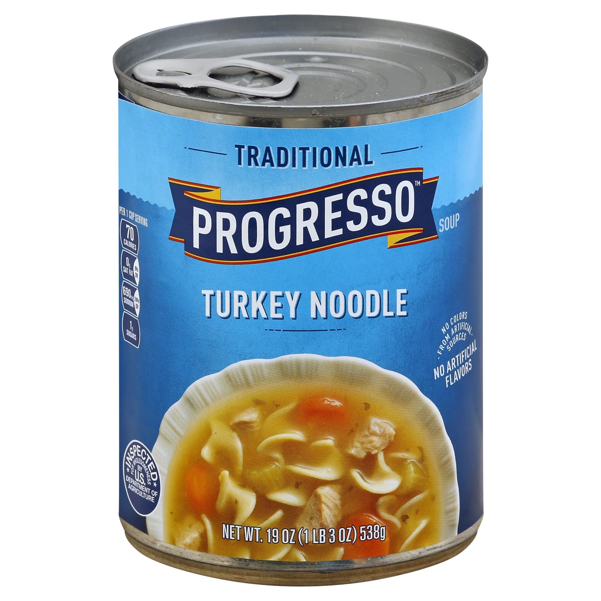 slide 1 of 1, Progresso Low Fat Traditional Turkey Noodle Soup, 19 oz