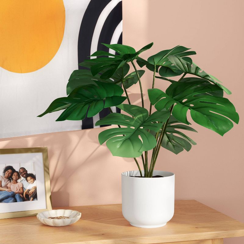 slide 2 of 4, 8"x9" Monstera Artificial Plant - Room Essentials™, 1 ct