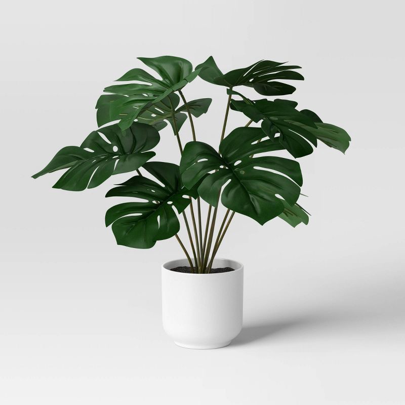 slide 1 of 4, 8"x9" Monstera Artificial Plant - Room Essentials™, 1 ct