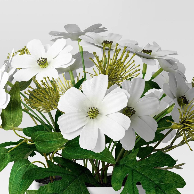 slide 3 of 4, White Floral Artificial Arrangement - Room Essentials™, 1 ct