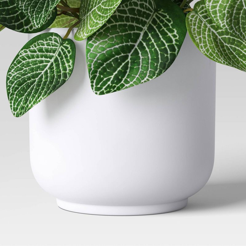 slide 4 of 4, Mosaic Artificial Leaf in White Pot - Room Essentials™, 1 ct